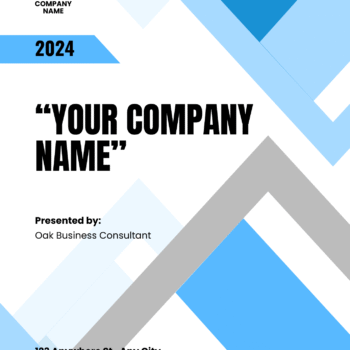 Business Plan Free Template - Title Page