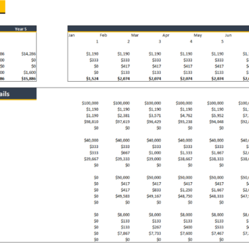 Consulting Business Excel Financial Model