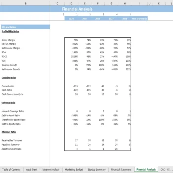 Digital Medical Assistant Financial Model - KPIs and Ratios