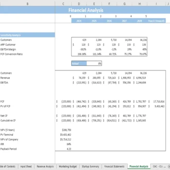 Digital Medical Assistant Financial Model - Sensitivity Analysis