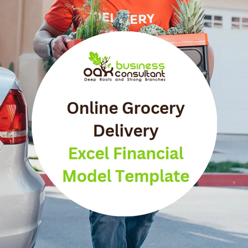 Online Grocery Delivery Excel Financial Model - Product Image