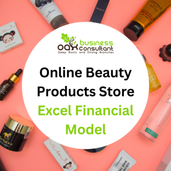 Online Beauty Products Store Excel Financial Model