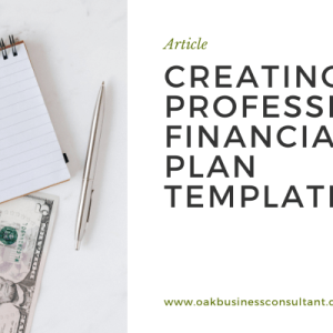 Creating A Professional Financial Plan Template