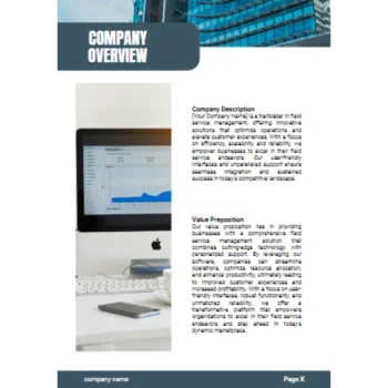 Field Service Software Business Plan Template-Company Description