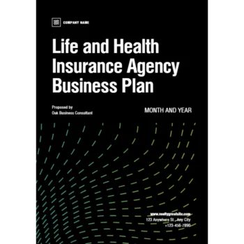 Life and Health Insurance Agency Business Plan - Title Page