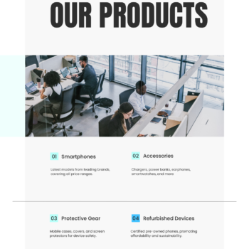 Mobile E-Store Business Plan Template - Our Product