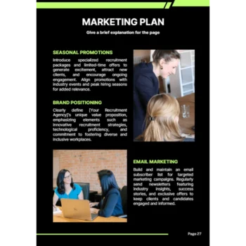 Online Recruitment Agency Business Plan - Marketing Plan