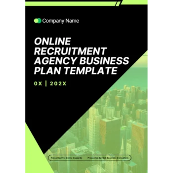 Online Recruitment Agency Business Plan - Title Page