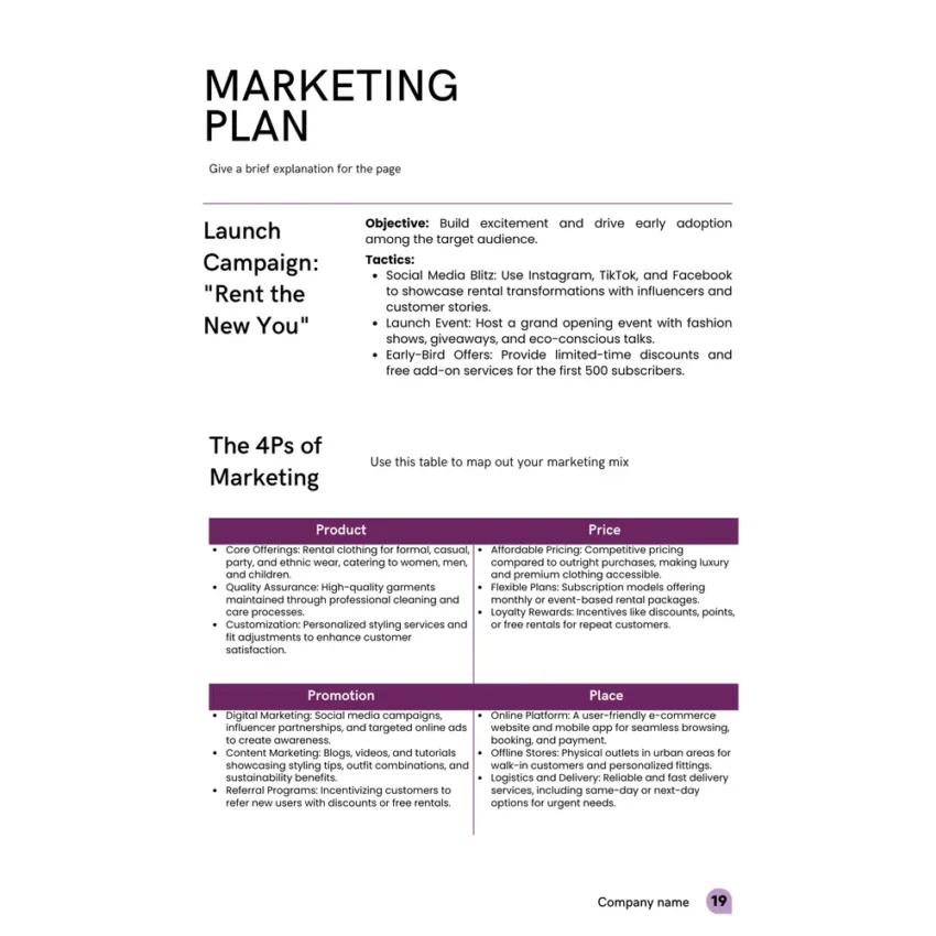 Marketing Plan