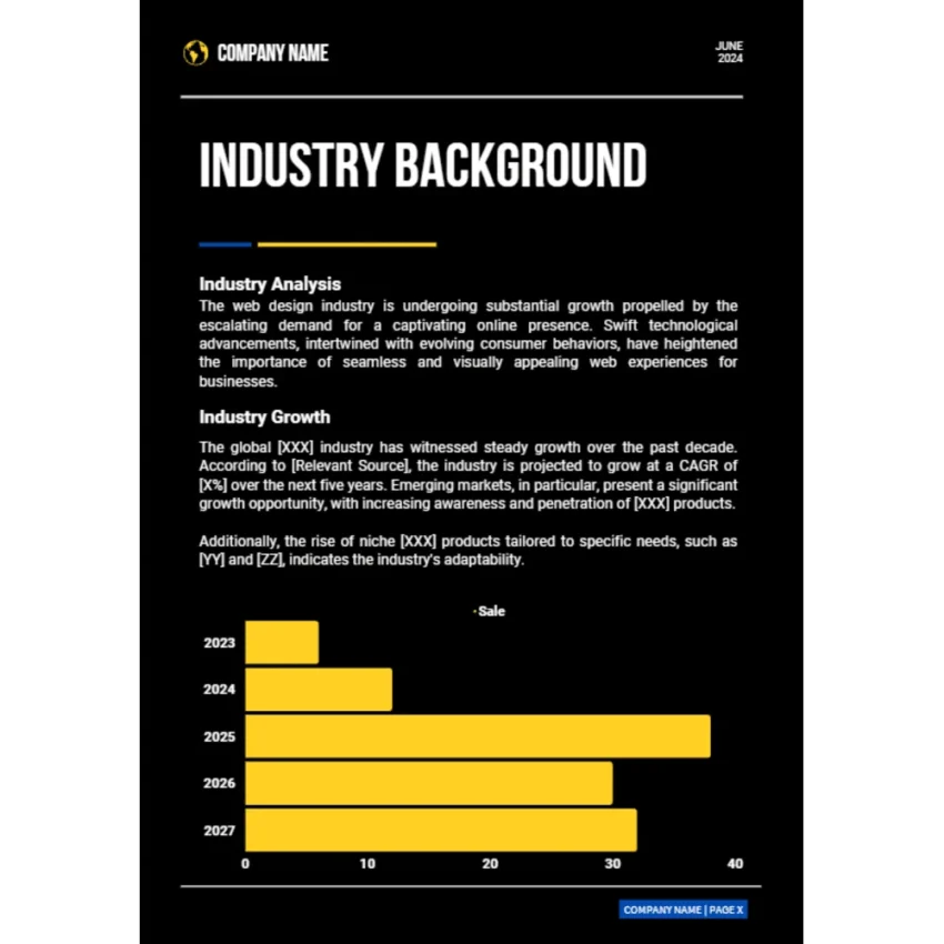 Web Designing Business Plan - Industry Background