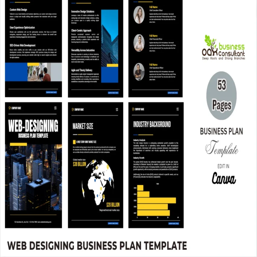 Web Designing Business Plan - Product Image