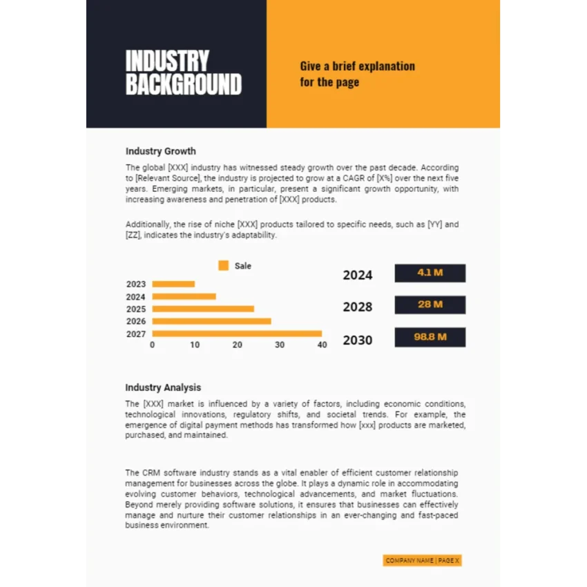 CRM Software Business Plan - Industry Background