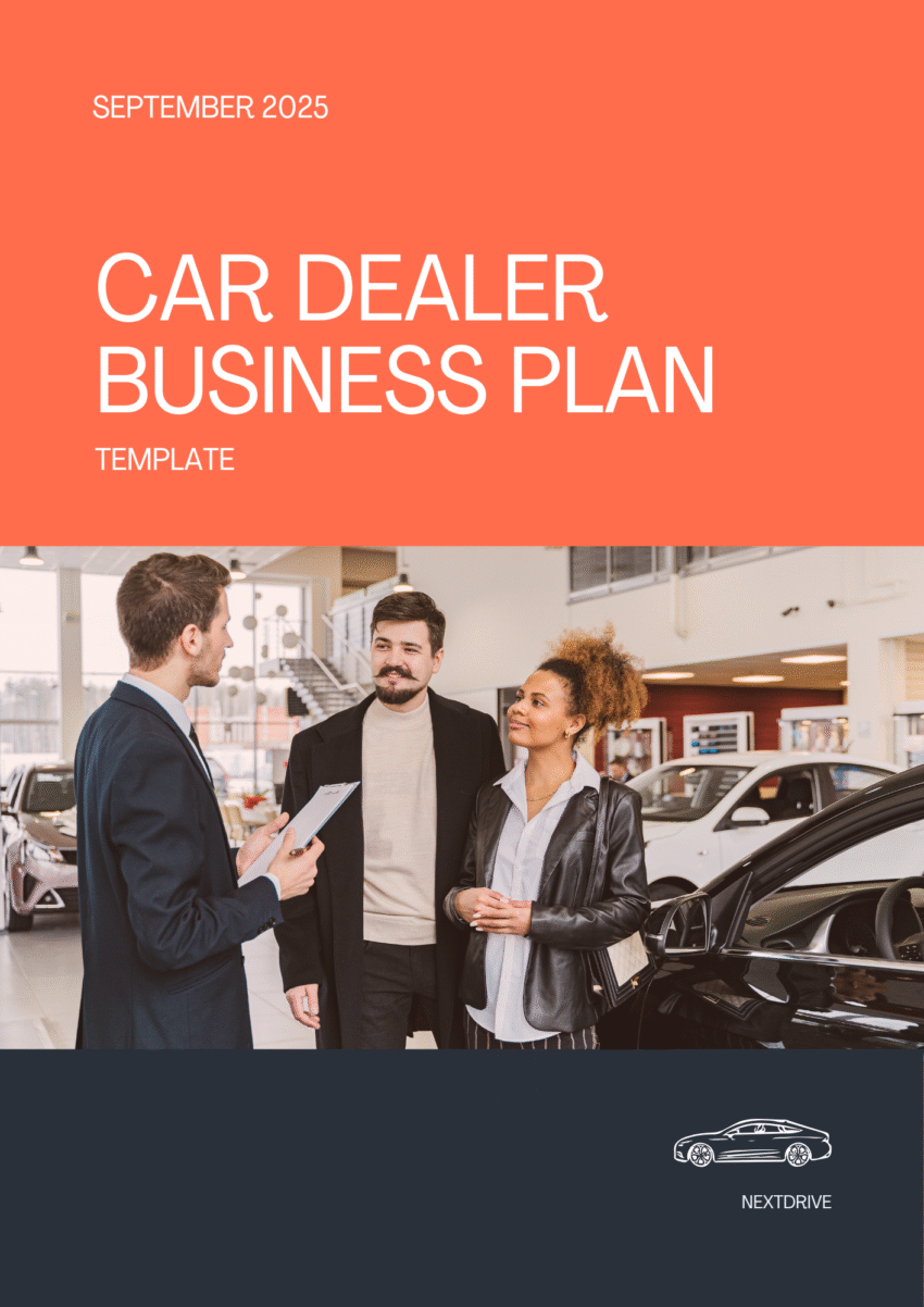 Car Dealer Business Plan Template - Title Page