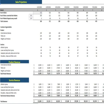 Chiropractor Model - Revenue Analysis