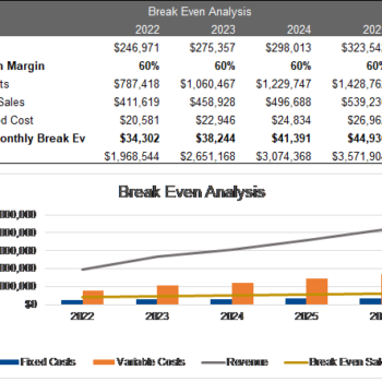 Cleaning Service Excel Financial Model Template - Image 5