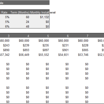 Cleaning Service Excel Financial Model Template - Image 10