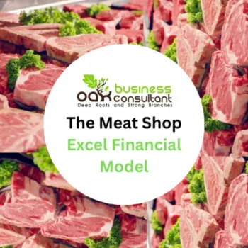 The meat shop excel financial model - Product Image