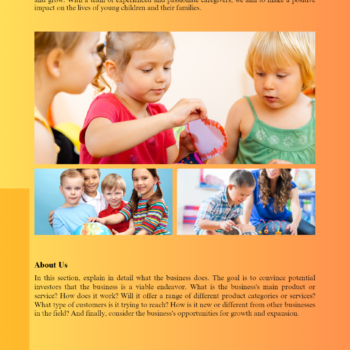 Daycare Center Business Plan Template-introduction