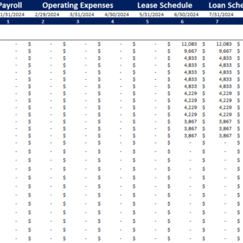 Book-keeping-Agency-Financial-Model-Employee Payroll