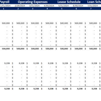 Book-keeping-Agency-Financial-Model-Lease Schedule