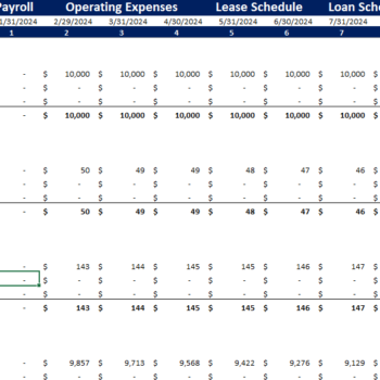 Book-keeping-Agency-Financial-Model-Loan Schedule