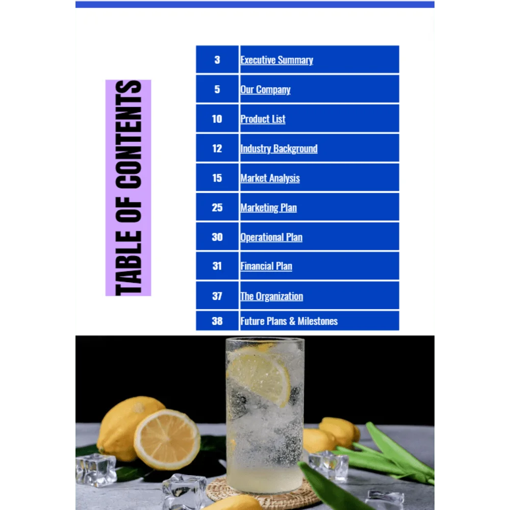 Juice Bar Business Plan Oak Business Consultant