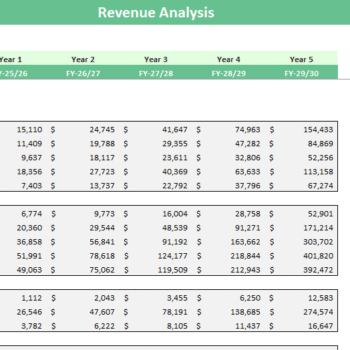 Museum Financial Model - Revenue Analysis