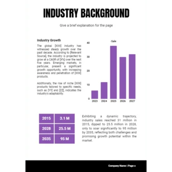 Nutrition Service Business Plan - Industry Background