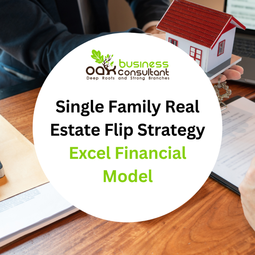 Single Family Real Estate Flip Strategy Excel Financial Model