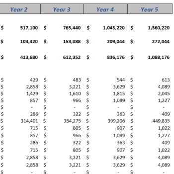 Drug Rehab Excel Financial Model Template-Income Statement (Yearly)