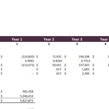 Drug Rehab Excel Financial Model Template-Project Evaluation