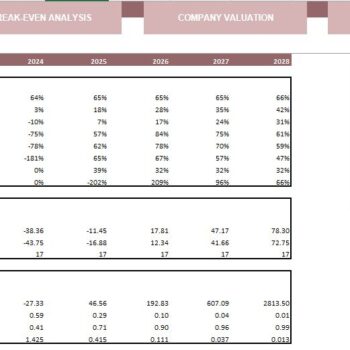 Orthopedic Center Excel Financial Model Template -KPIs and Ratios