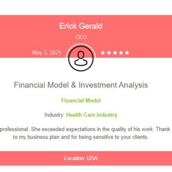 Orthopedic Center Excel Financial Model Template -Testimonial