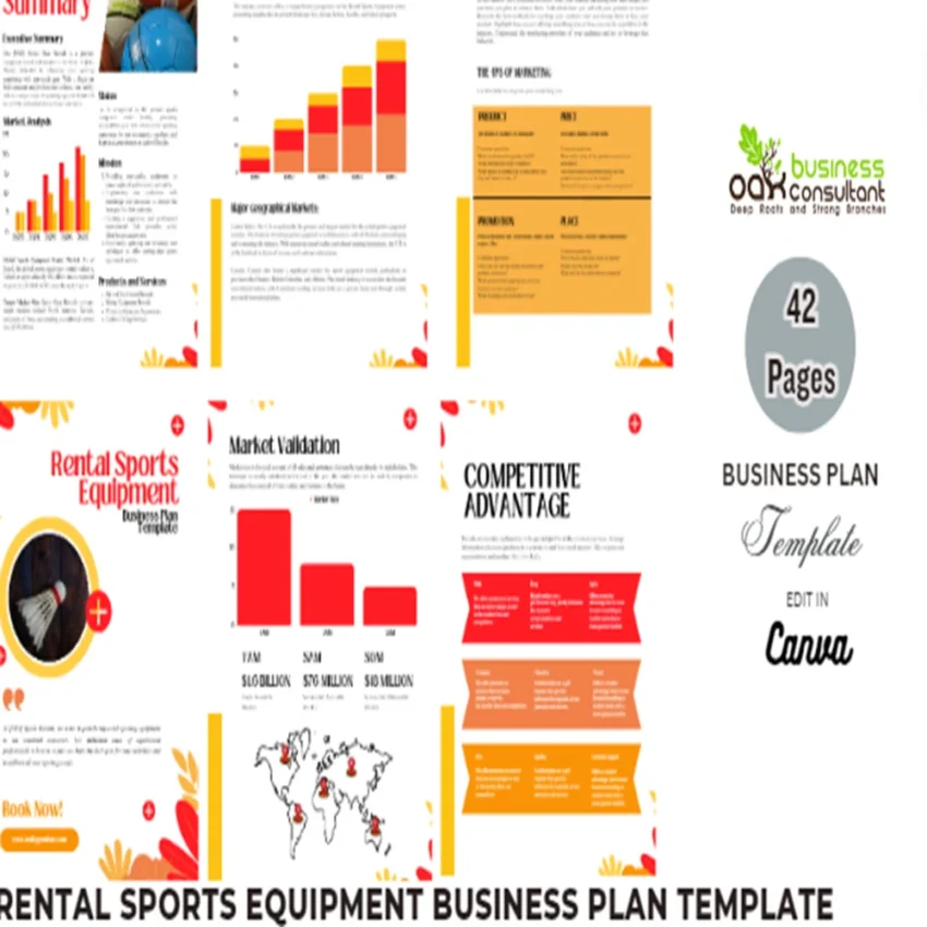 Rental Sports Equipment Business Plan - Product Image