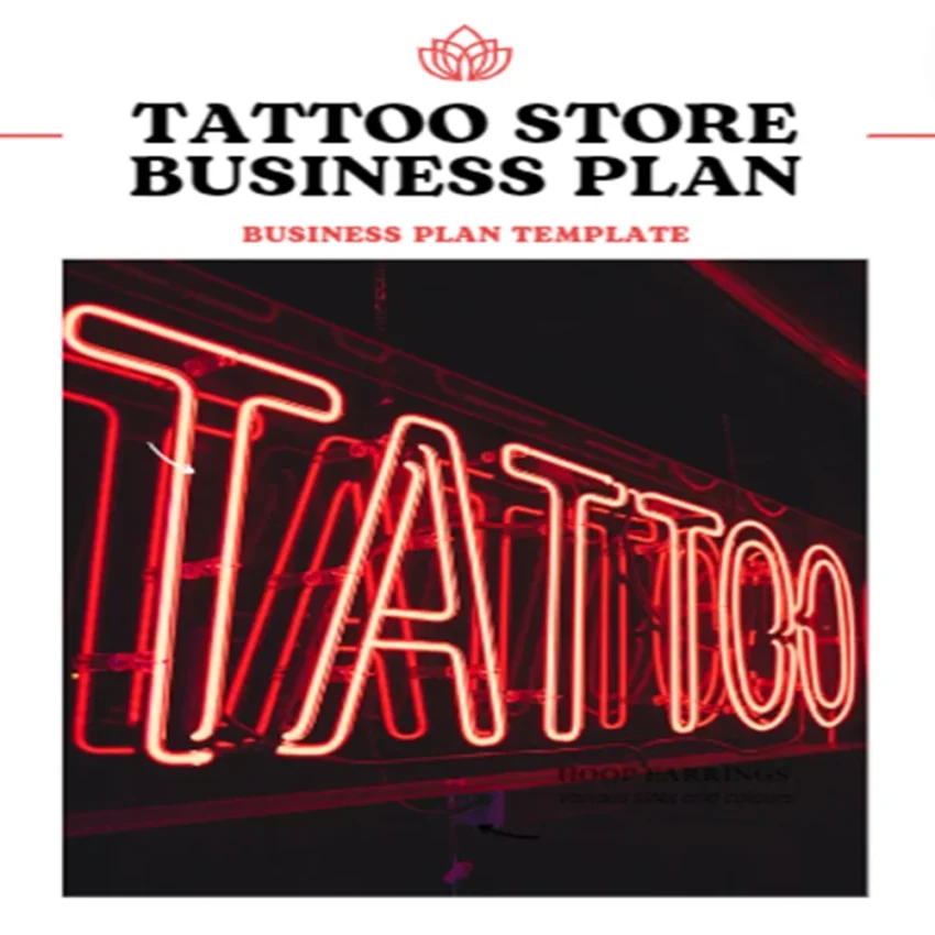 Tattoo Store Business Plan - Cover Page