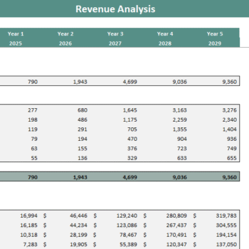 Car Wash Financial Model - Revenue Analysis