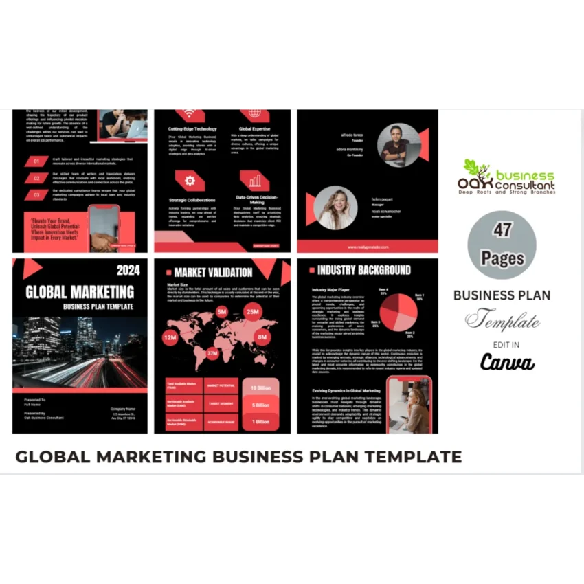 Global Marketing Business Plan - Product Image Global Marketing Business Plan - Product Image