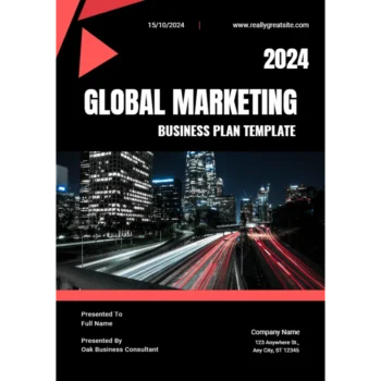 Global Marketing Business Plan - Title Page