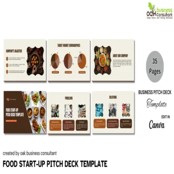 Food Start-Up Pitch Deck Template - Company Summary - FI