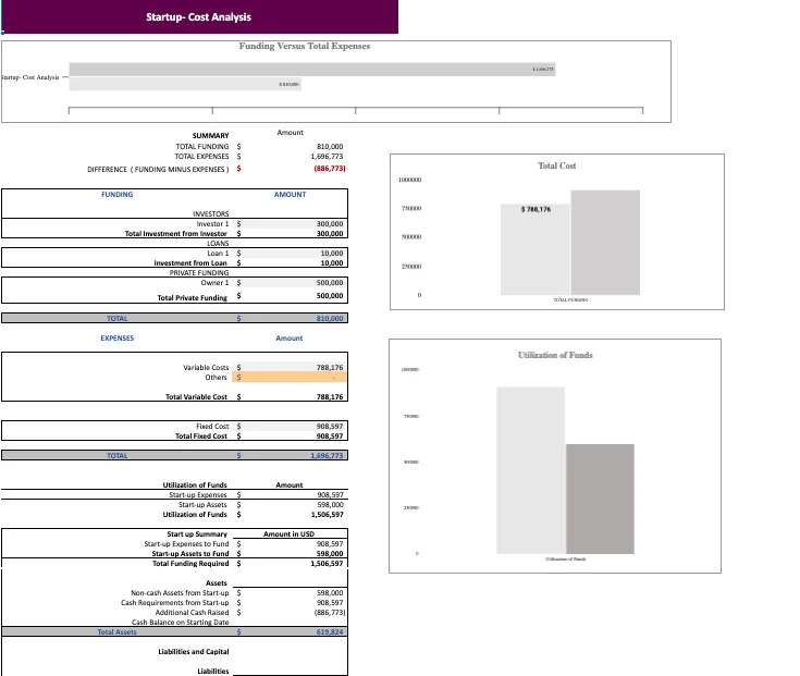 Ayurvedic Excel Financial Model Template