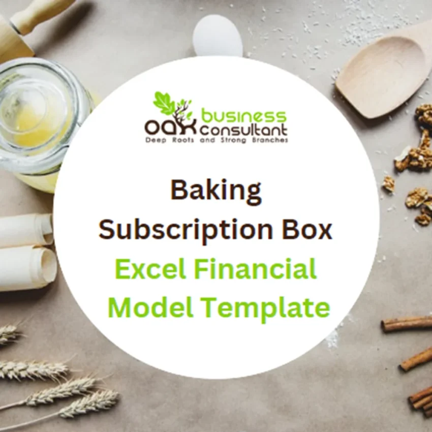 Baking Subscription Box Excel Financial Model Projection Template - Product Image