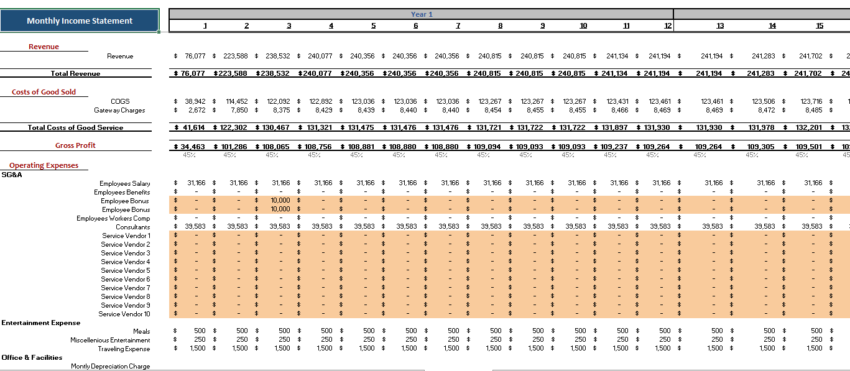 Chipotle Mexican Grills Financial Model Template