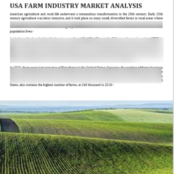 Farming and Agriculture Business Plan