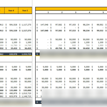 Consultant Agency Excel Financial Model