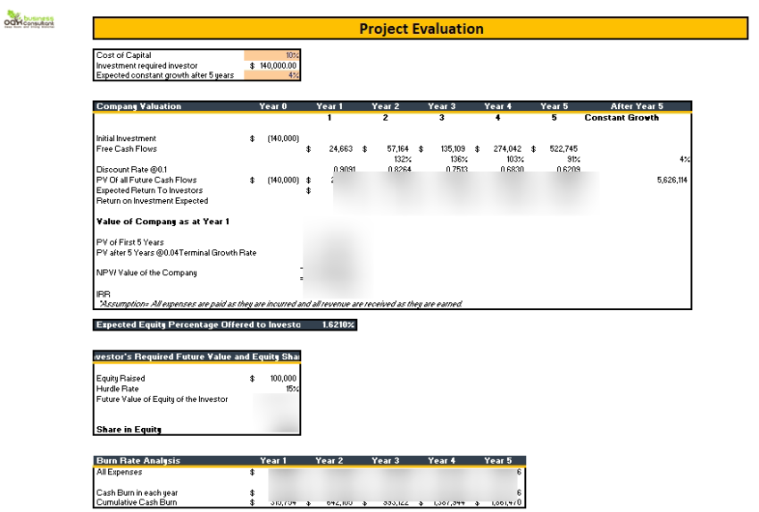 Consultant Agency Excel Financial Model