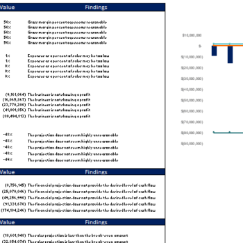 Grocery Marketplace Excel Financial Model Diagnostic Sheet