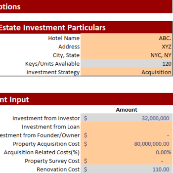 Real Estate Hotel Acquisition Model - Image 6