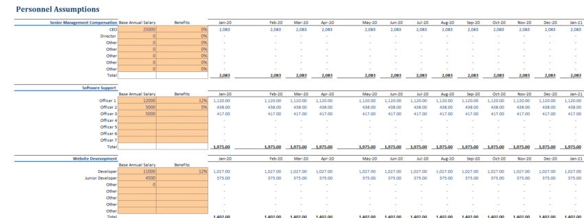 Small Business CRM Software Excel Financial Model