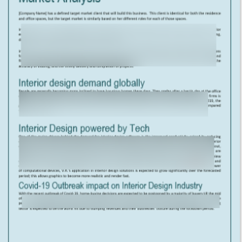 Interior Design Business Plan