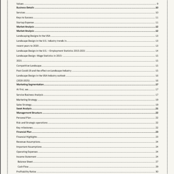 Landscape Design Business Plan - Image 4